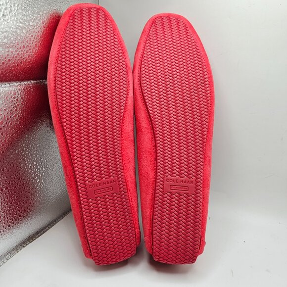 NIB Women's Cole‎ Haan Tully Driver Loafers Geranium Suede Size 10B - Picture 6 of 9